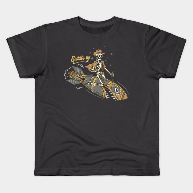 saddle up Kids T-Shirt by trashgoods